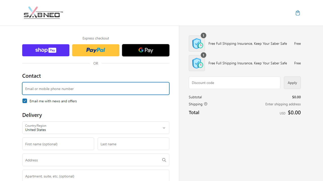 How to apply Sabneo US coupon code